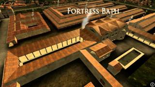 Animation of ancient Roman Fort in Caerleon Wales [upl. by Yalc295]