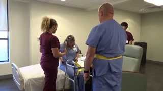 Physical Therapy Transfer Training  How To Transfer From Wheelchair To Bed [upl. by Otes]