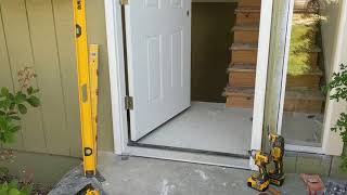 Jeld Wen Front Door Installation  Really crappy products and craftsmanship PART 1 [upl. by Annocahs]