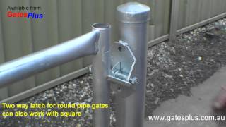 Gate Latch 2 way for round pipe and square [upl. by Gowon]