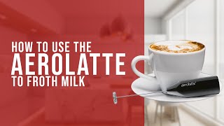 How To Use the AeroLatte To Froth Milk [upl. by Suvart10]