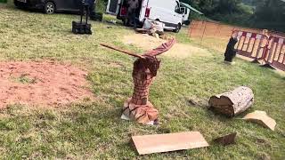 A fabulous range of wooden sculpture at Caerleon festival 2024 [upl. by Ggerc]