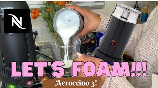 How To Foam Milk With Aeroccino 3 Make Coffee With Foam Tips amp Tricks  Easy Foamed Latte Recipe [upl. by Idarb187]